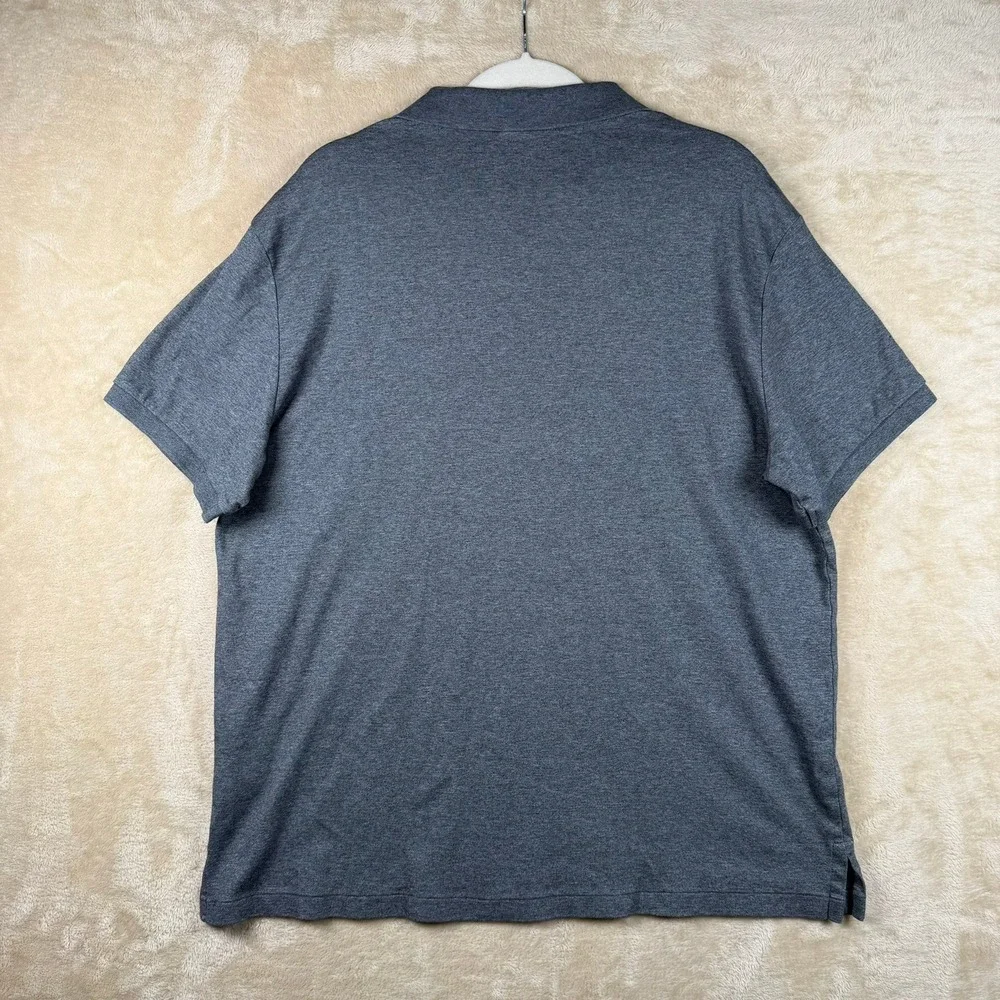 Polo Ralph Lauren Mens‎ XL Custom Slim Fit Polo Shirt Charcoal Grey Flesh Pony